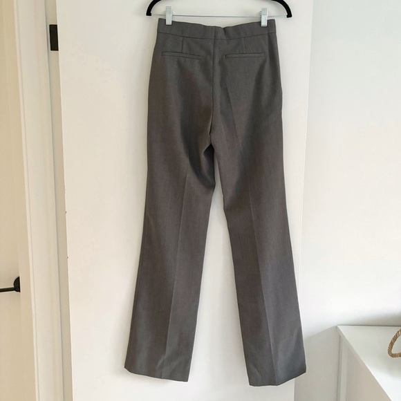 Iro Paris Full Length Straight Leg Gray Trousers Pants Size 34 - Picture 2 of 4